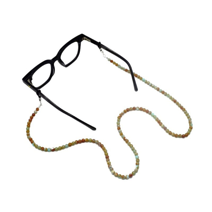 Perlenbrille Kette mit robusten Clips Karnz