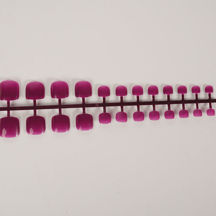Glänzende Ombre Press-On Zehennägel Karnz