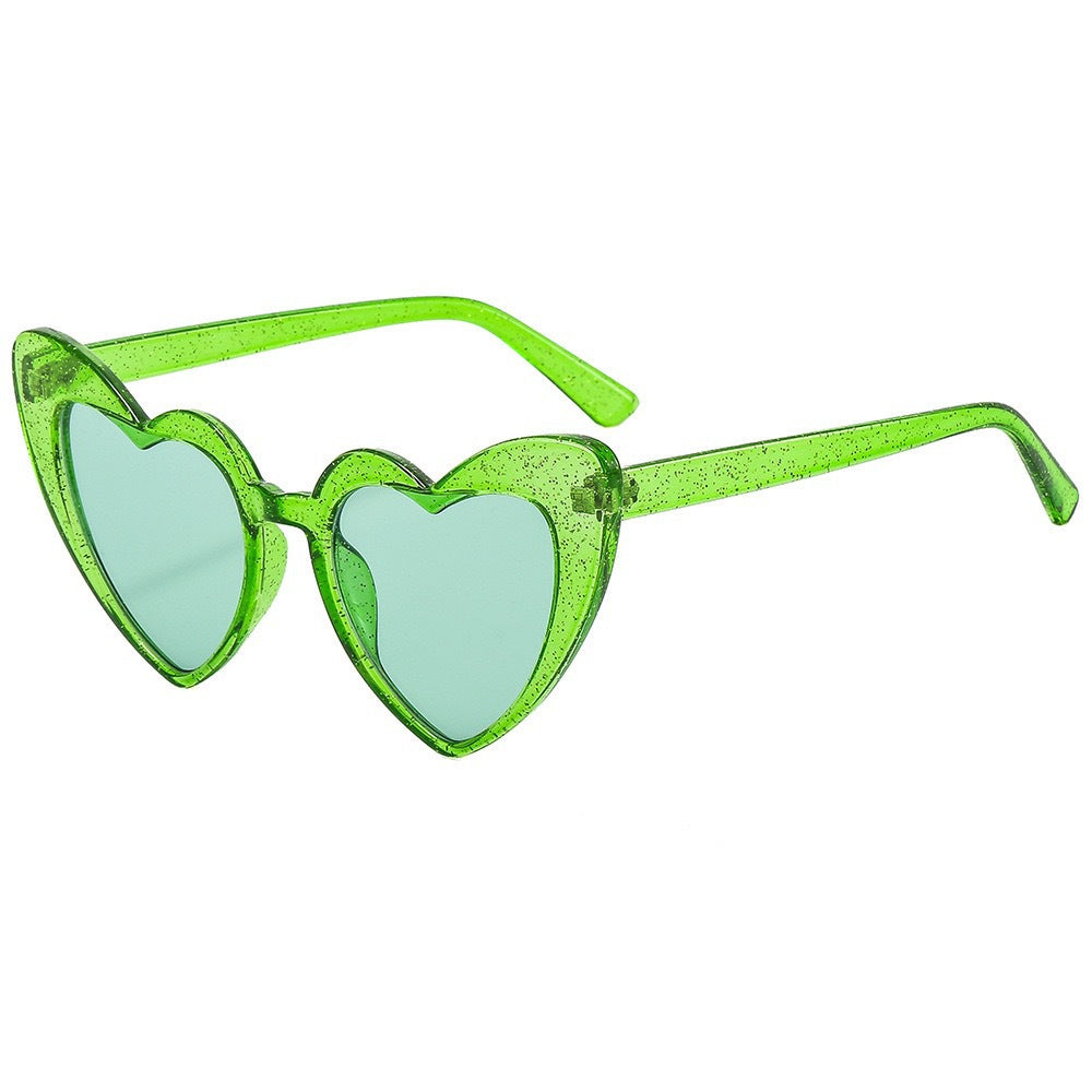 Herzförmige Retro-Sonnenbrille Karnz