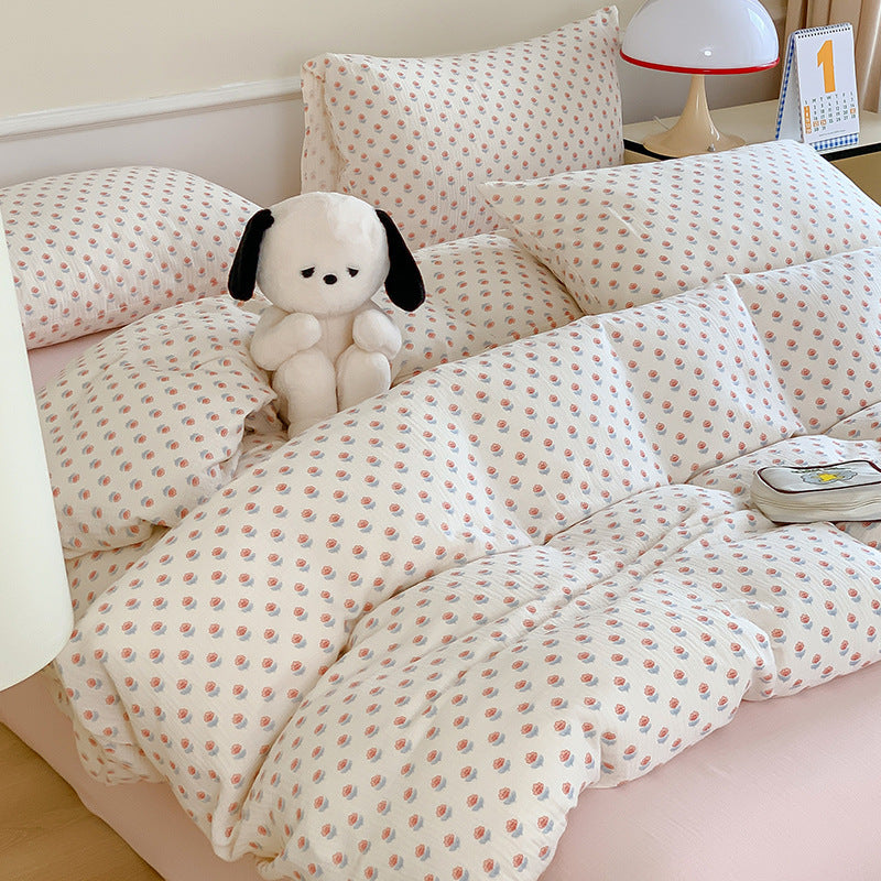 Mull-Baumwolle Baby-Wickeldecke Set mit Panda-Print und atmungsaktiver Gaze-Schicht