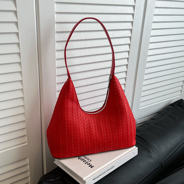 Texturierte Gewebte Schultertasche Karnz