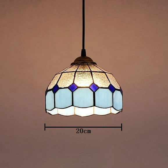 Verstellbare Vintage-Glas-Hängeleuchte