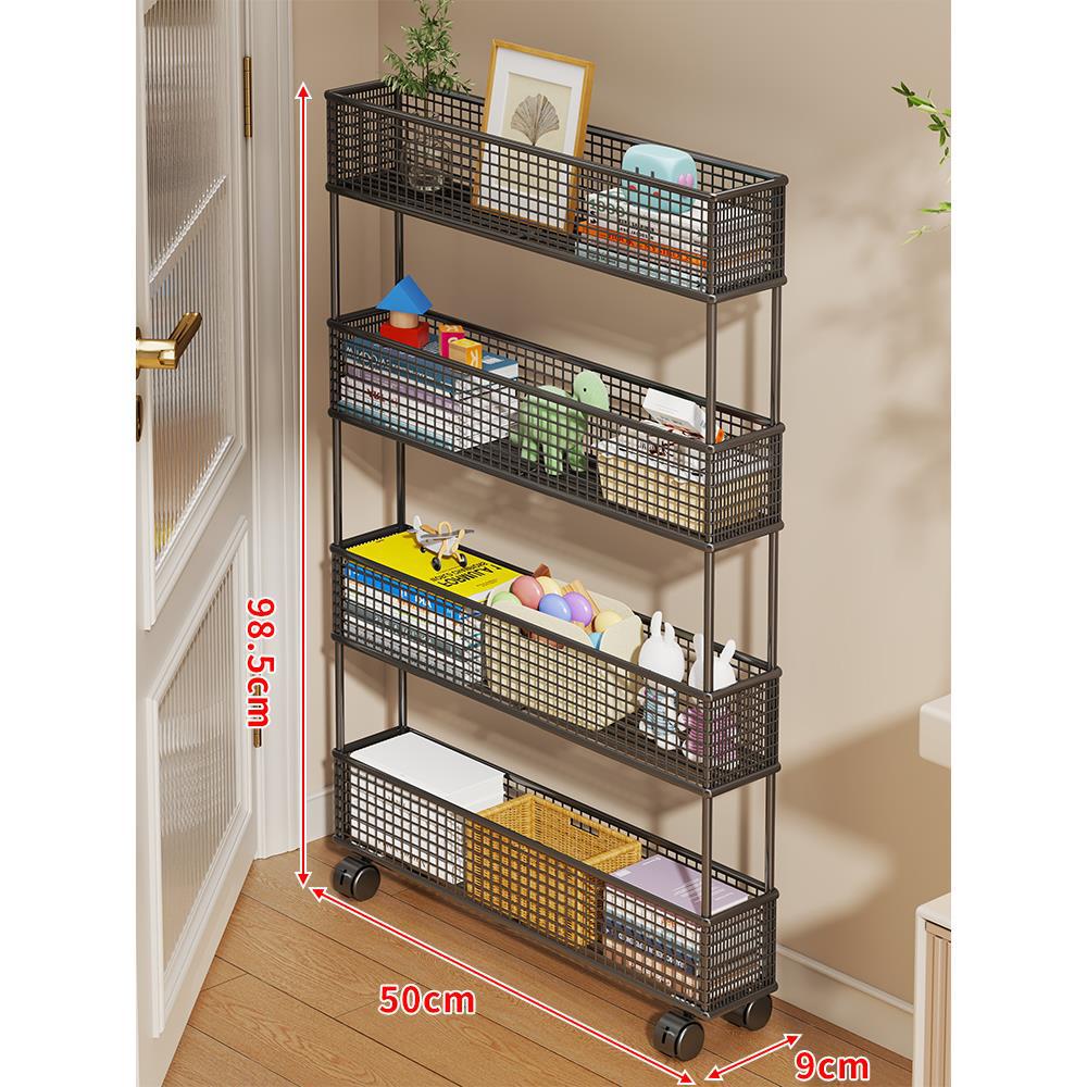 Slim Vertikaler Netzkorb Organizer Regalsystem für enge Räume