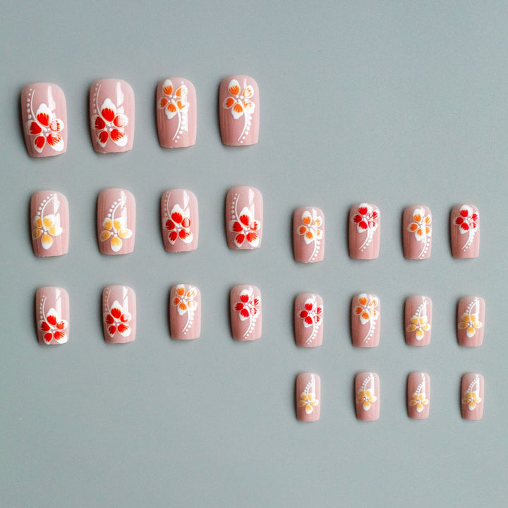 Floral Acryl-Nagelkunst-Design-Set  1790958182