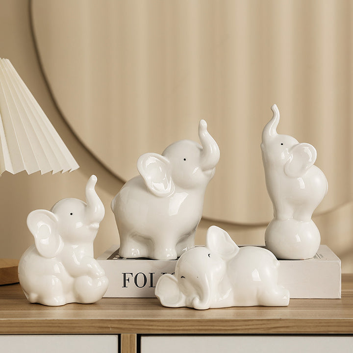 Verspielte und elegante Elefanten-Dekorationsfigur Karnz