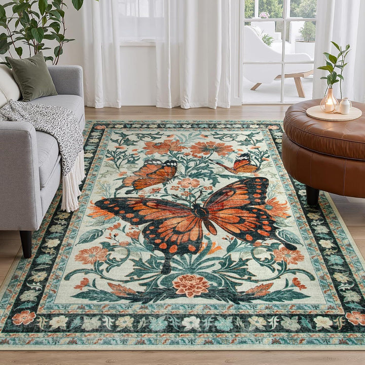 Dekorativer floraler Teppich