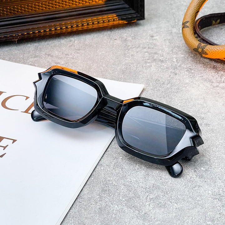 Damen modische Sonnenbrille mit auffälligem Rahmen Karnz