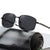 Damen Modische quadratische Sonnenbrille mit elegantem Rahmen Karnz