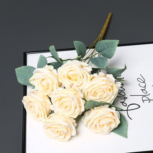 Faux Rose Blumenstrauß für Wohnkultur