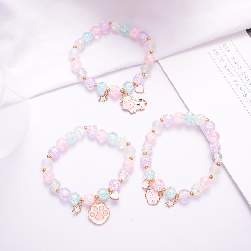 Verspielt Perlen Charm Armband Karnz