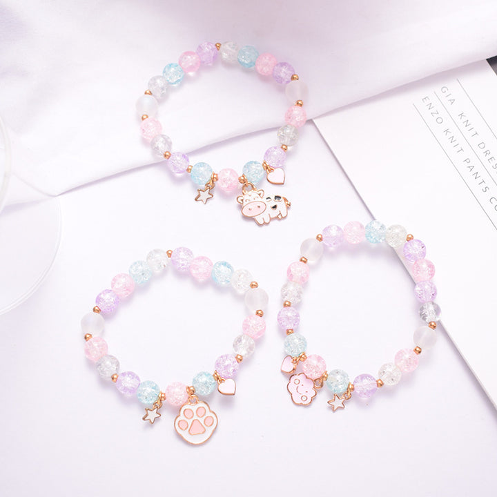 Verspielt Perlen Charm Armband Karnz
