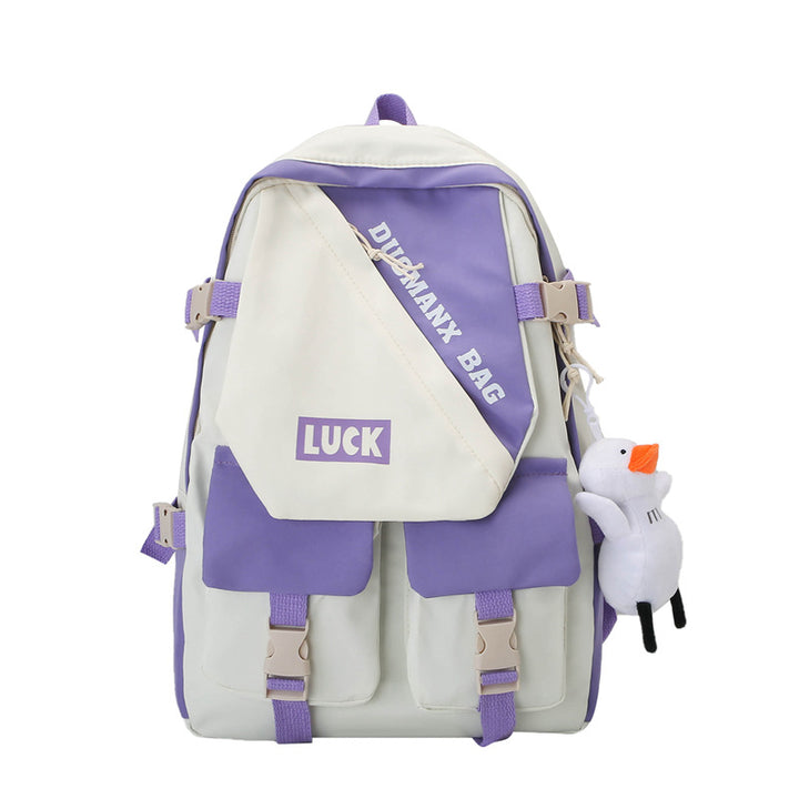Trendy Mehrfachtaschen-Rucksack