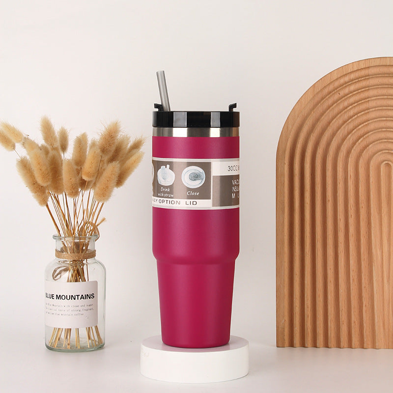 Unisex Isolierter Trinkbecher mit integriertem Strohhalm Karnz