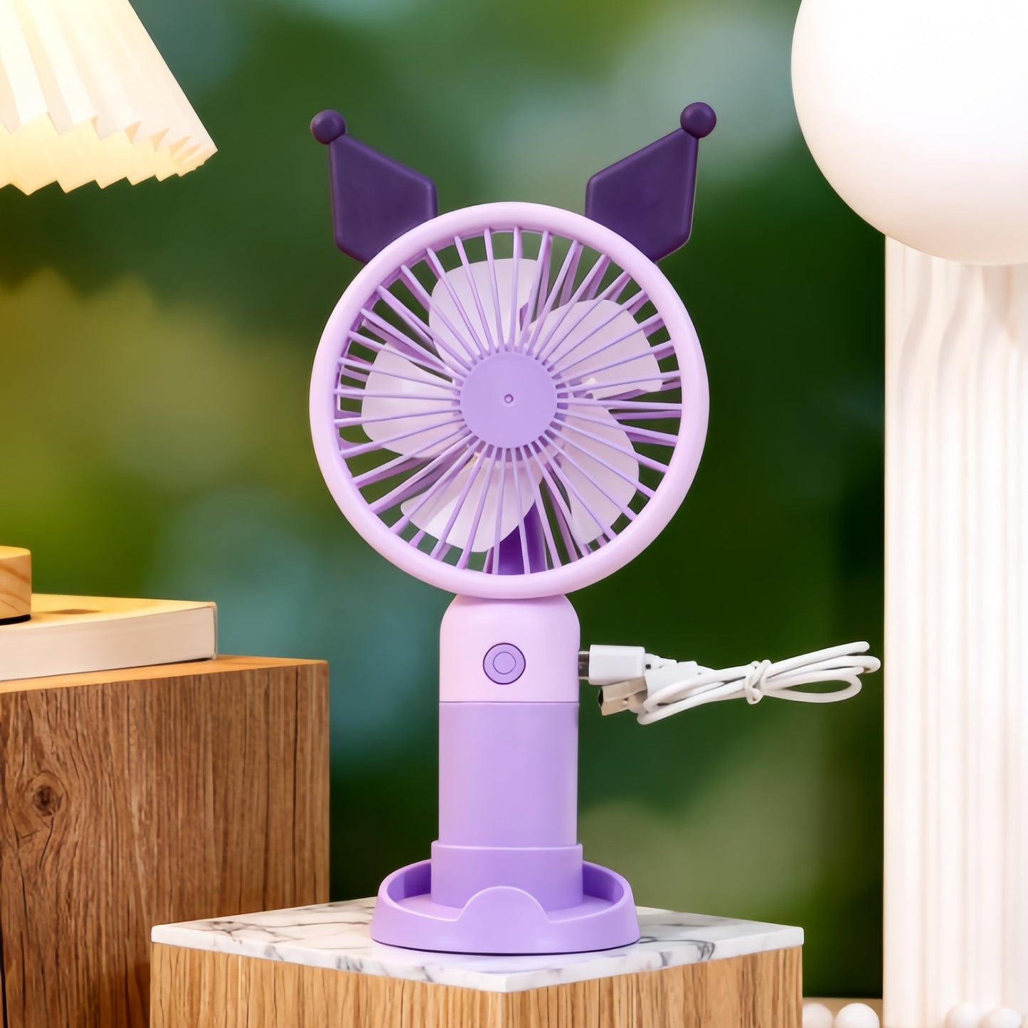 Damen tragbarer Handventilator mit süßem Hasenmotiv Karnz