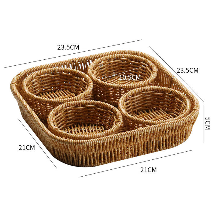 Dekorativer Rattan Servier Karnz