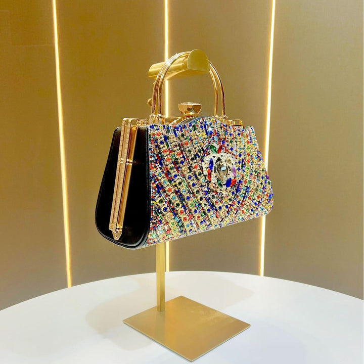 Prunkvolle mit Juwelen besetzte Abendtasche