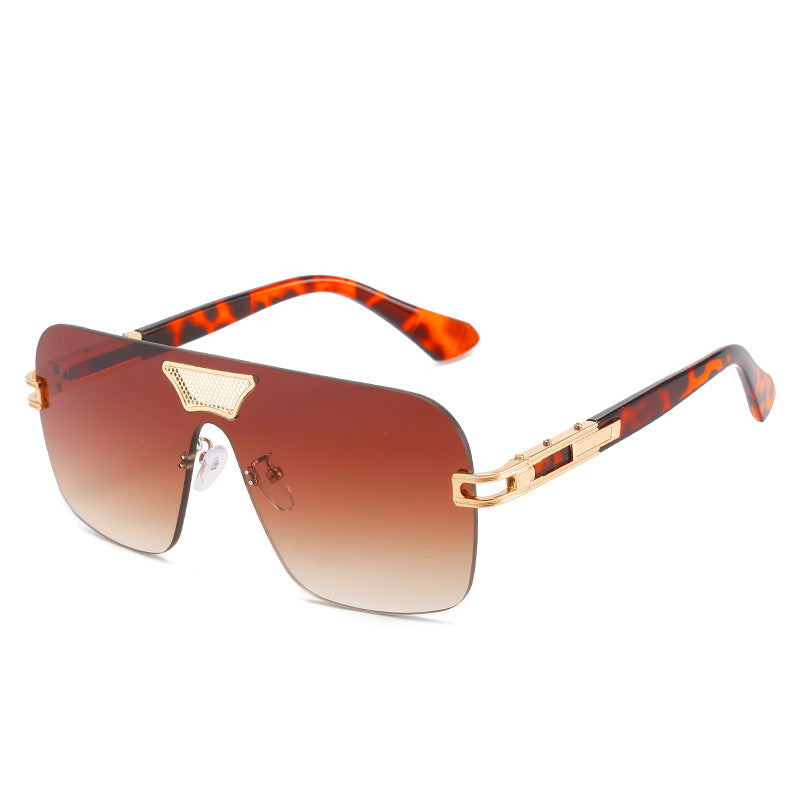 Damen modische Oversized-Sonnenbrille mit speziellem Rahmen und UV-Schutz Karnz