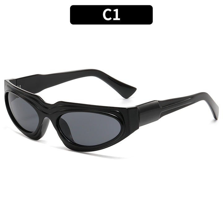Elegante Retro Shield Sonnenbrille