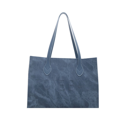 Klassische Wildleder-Tote Tasche