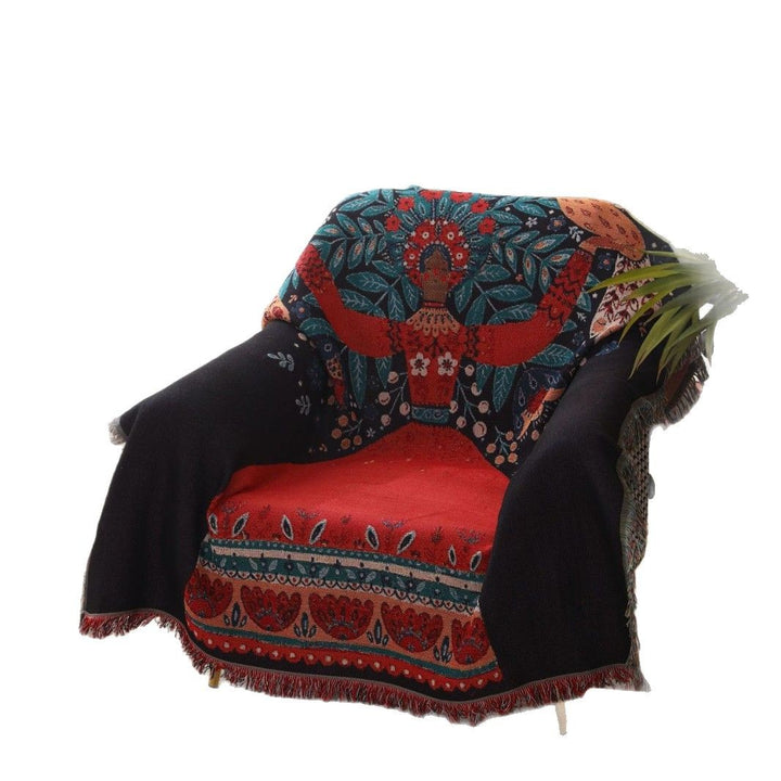 Dekorative Bohemian Wurfdecke