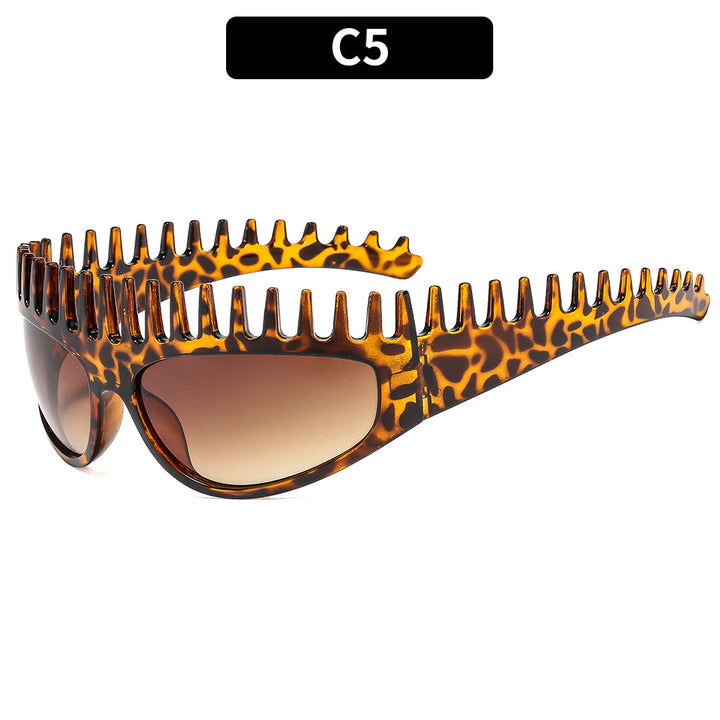 Trendy Übergroße Zahnförmige Sonnenbrille