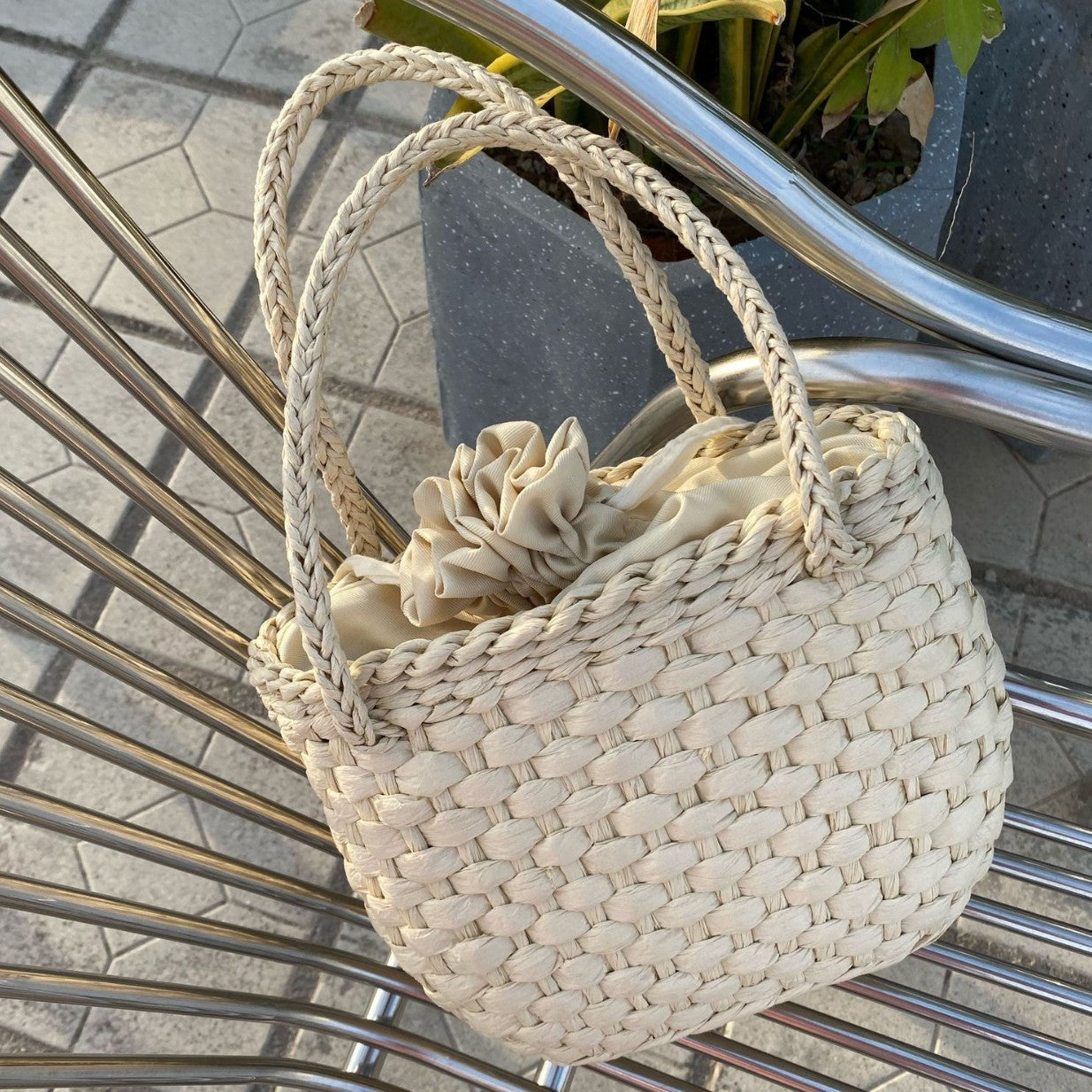 Damen Geflochtene Tasche Karnz