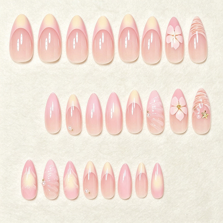 Dekoratives Press-On Nagelkunst Set Karnz