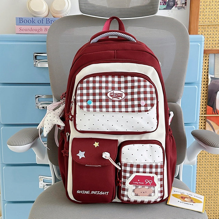 Multi-Pocket Reise-Rucksack mit süßen Charakterakzenten Karnz