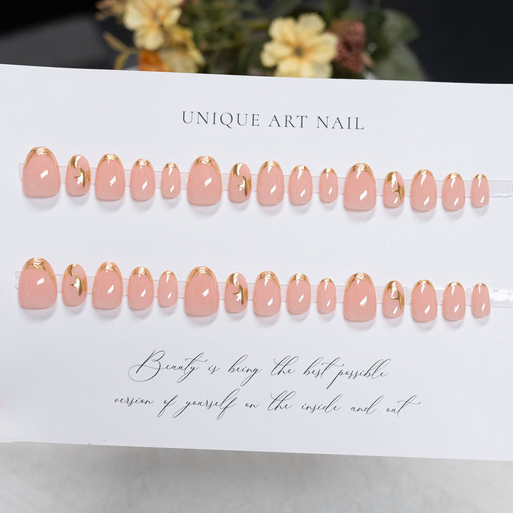 Elegante Gel Press-On Nagelkunst