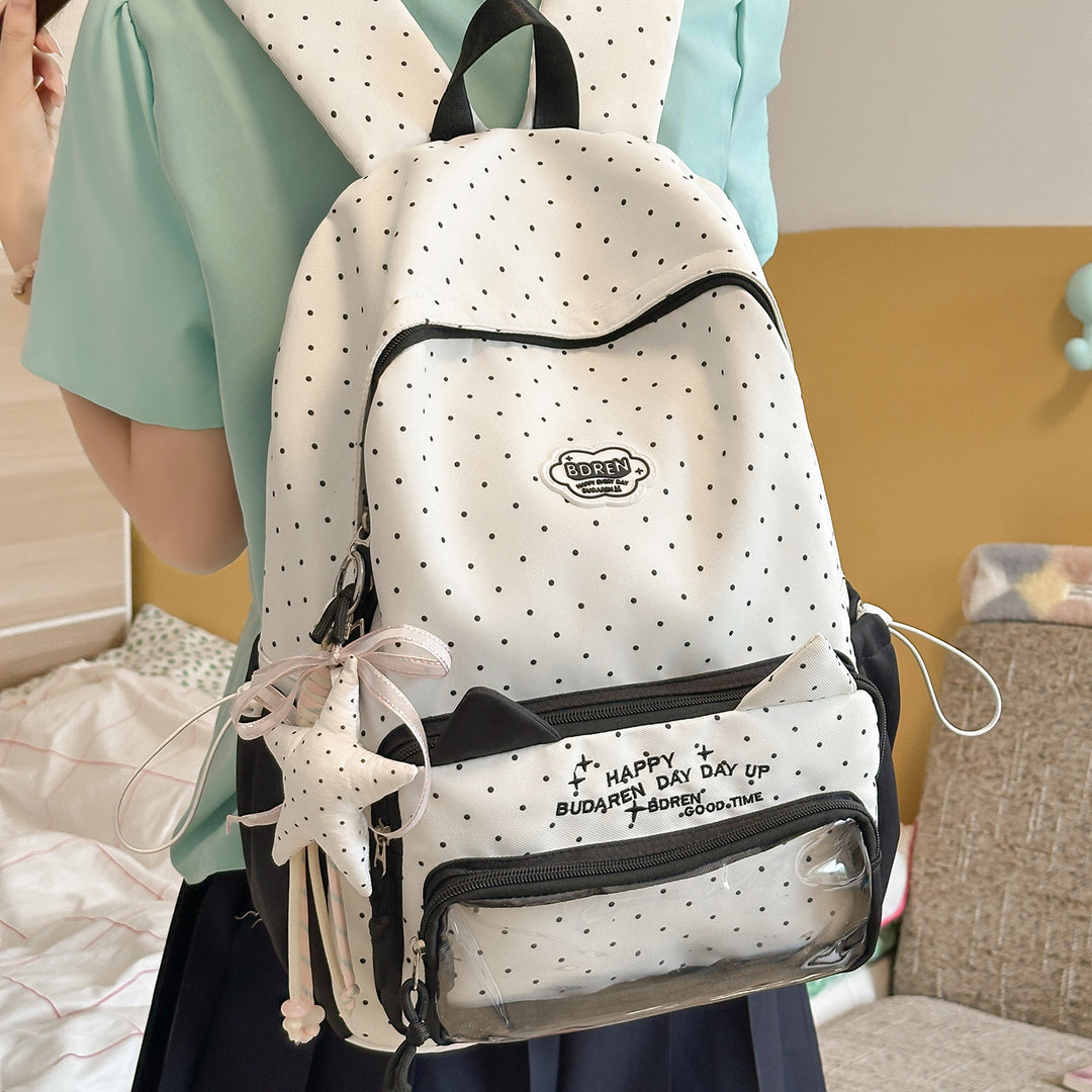 Süßes Polka Dot Design Rucksack Karnz