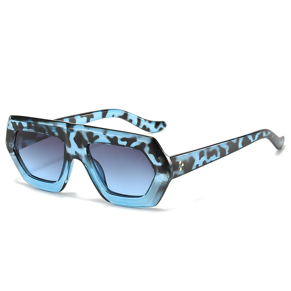Damen modische optische Brille im extravaganten Hexagon-Design Karnz