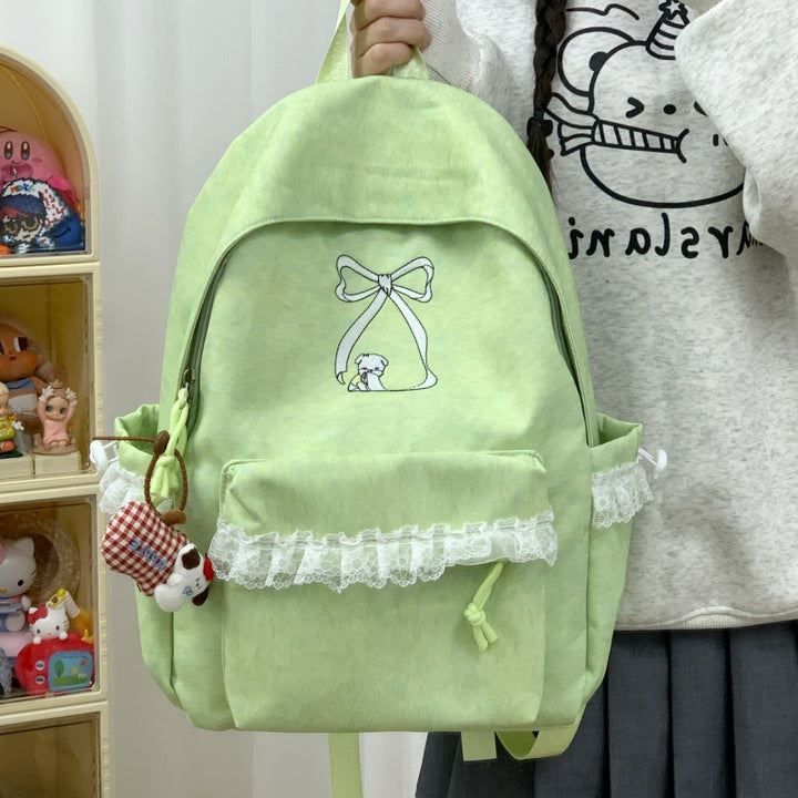 Süße rechte Schleifenakzent-Rucksack
