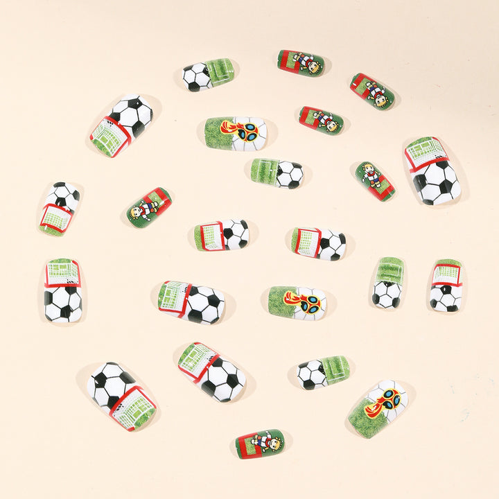 Fußball-Themen 3D Nagel Kunst Erweiterungen Karnz