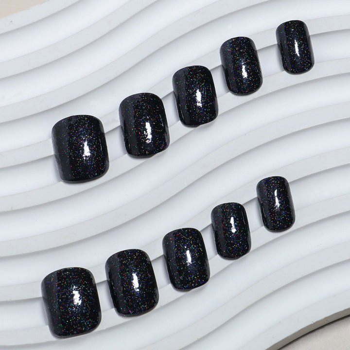 Glamouröse glitzer-infused press-on Nagelset Karnz