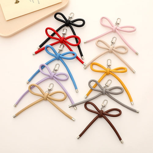 Stylischer Schleifen-Knoten Schlüsselanhänger Halter Karnz