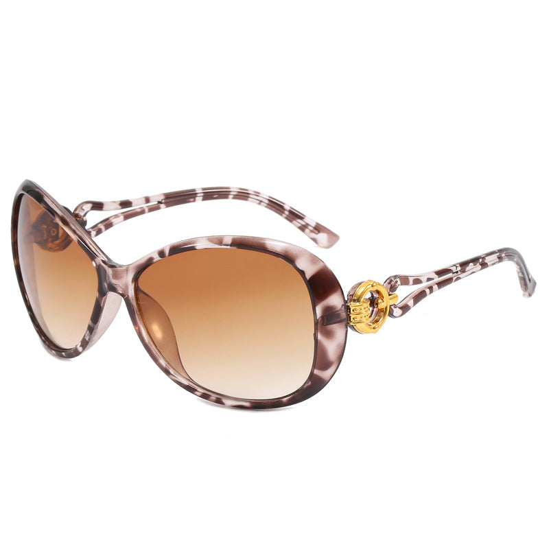 Damen Modische Oversized-Sonnenbrille mit luxuriösen Akzenten Karnz