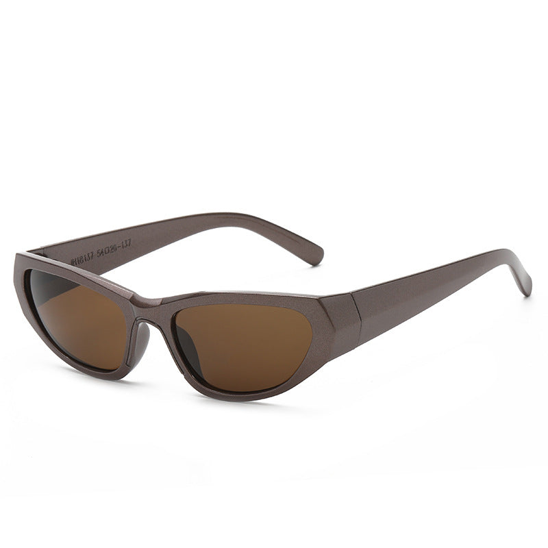 Damen stylische geometrische Sonnenbrille im modernen Design Karnz
