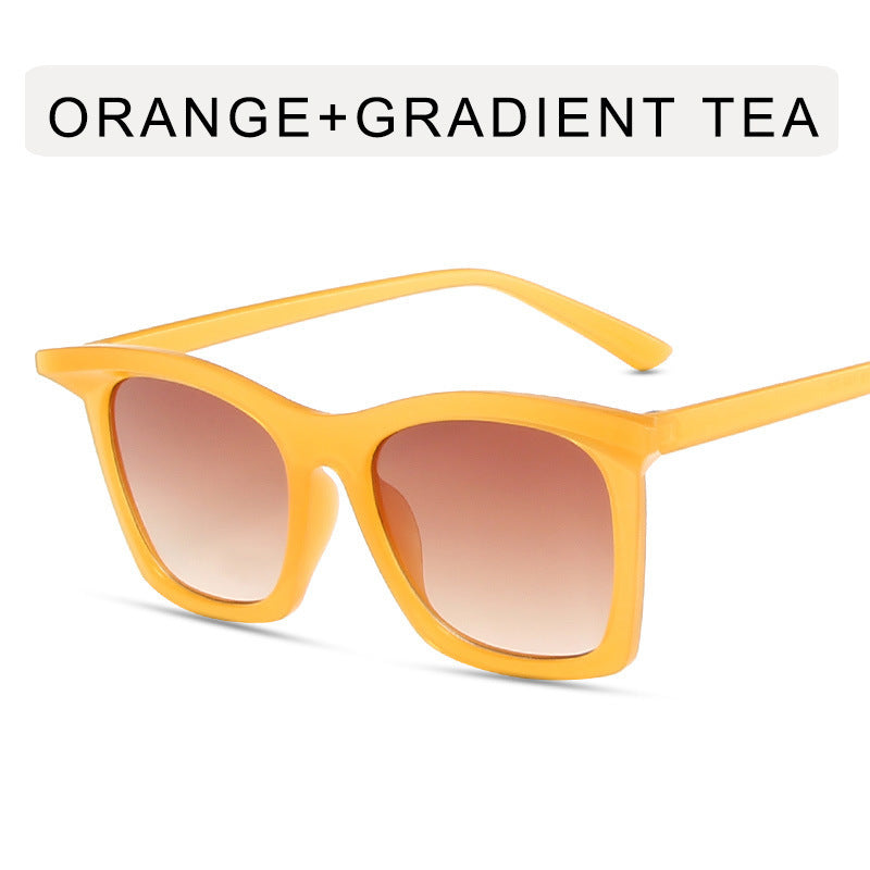 Damen Cat-Eye Sonnenbrille mit gradienten Gläsern und transparentem Rahmendesign Karnz