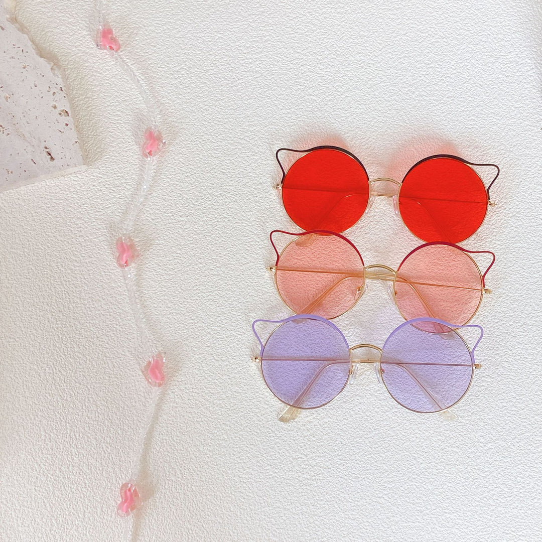 Modische Cat-Eye Sonnenbrille mit Verspiegelten Gläsern Karnz