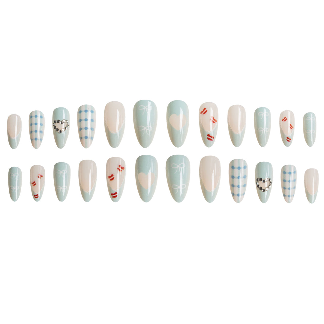 Dekoratives Stiletto Nagelkunst Set