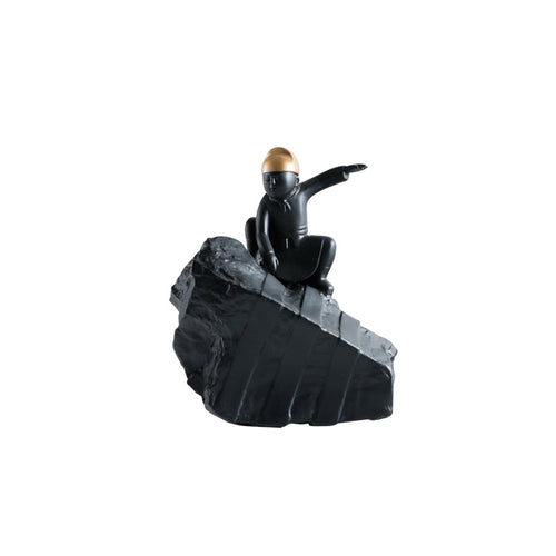 Abstrakte dekorative Steinskulptur