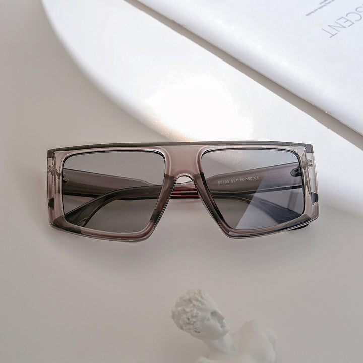 Damen oversized geometrische Sonnenbrille Karnz
