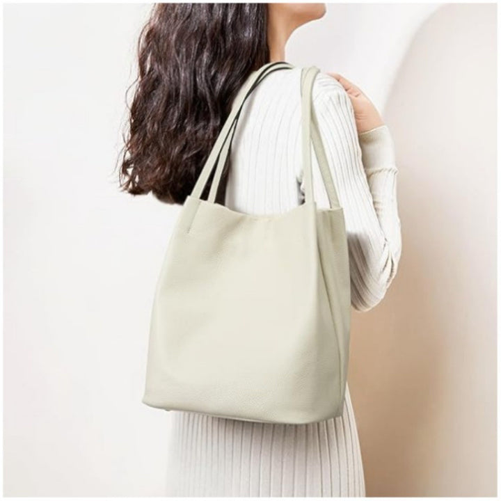 Stilvolle Leder Hobo-Handtasche Karnz