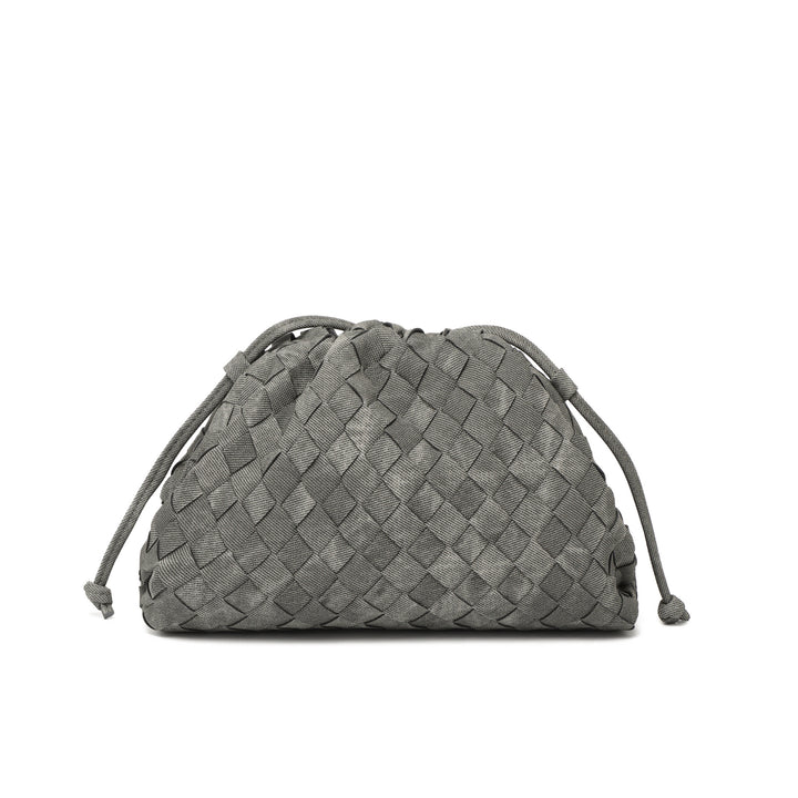Elegante Gewebte Leder Eimer Tasche Karnz