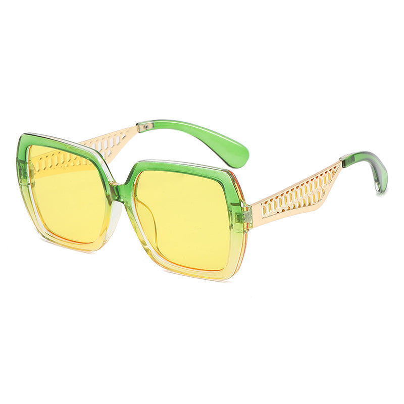 Damen Luxus-Sonnenbrille mit modischem Struktur-Rahmen Karnz