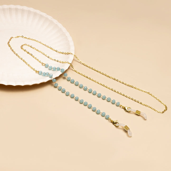 Elegante Perlen Brillen Kette Karnz