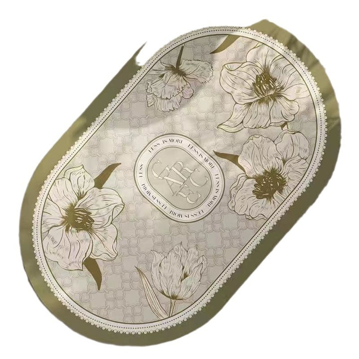 Elegante Blumenmuster Badezimmermatte Karnz
