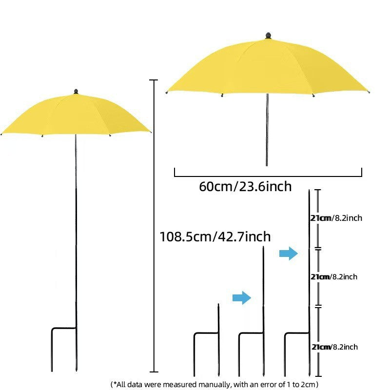 Damen Sonnenschutzschirm mit flexiblem Stativ Karnz