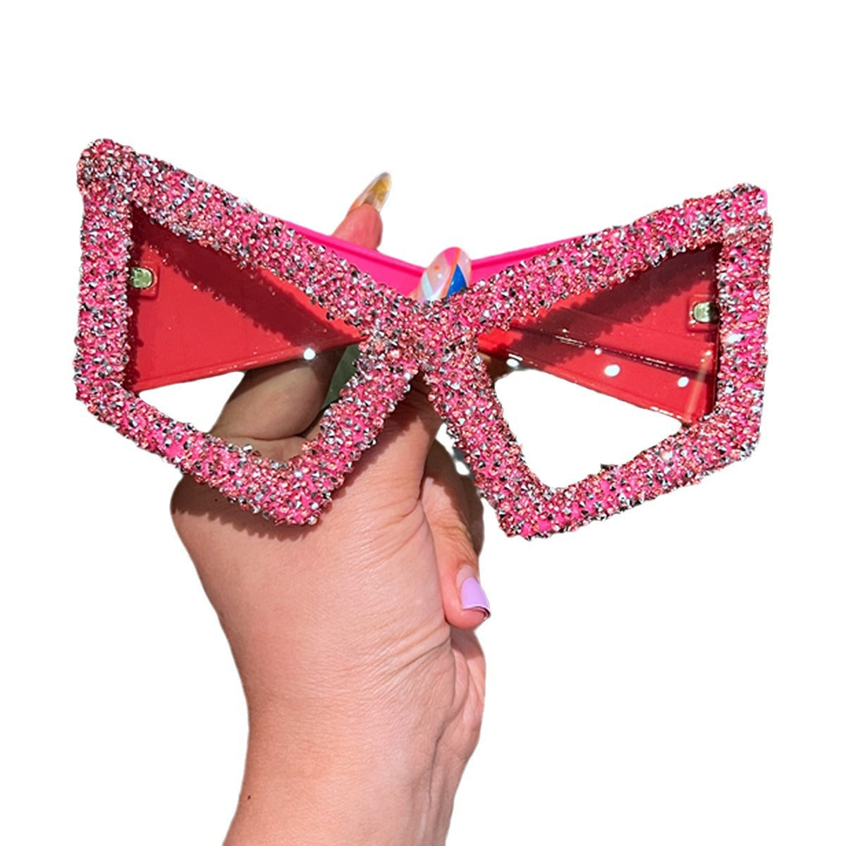 Damen Sonnenbrille mit funkelndem Kristallschmuck Karnz