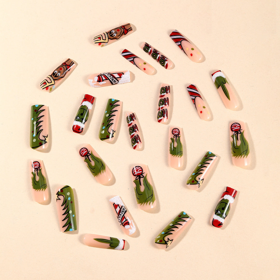 Weihnachts-Themen 3D Nagelkunst Set Karnz